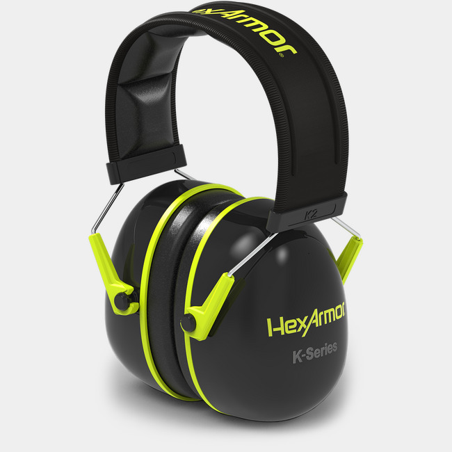 HexArmor K-Series K2 Earmuffs – 26 dB NRR (One Pair)