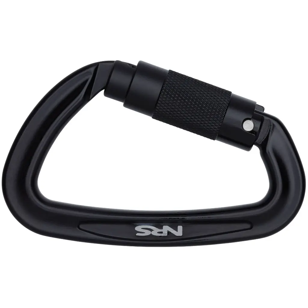 NRS Sliq Triple Lock Carabiner – 25 kN Auto-Locking Connector (Black)