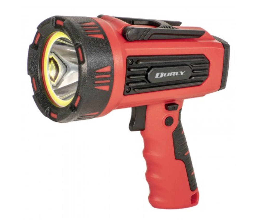 Dorcy Ultra HD 1300-Lumen Rechargeable Spotlight + Power Bank – (Individual, 2-Pack, or Case of 8)
