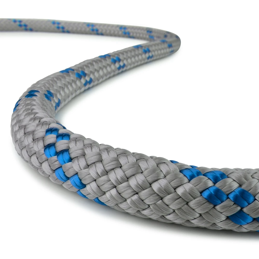 Teufelberger KM G 11 mm Static Rope – Gray/Blue, 150 ft.