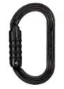 Petzl OXAN H-Frame Steel Oval Carabiner – TRIACT-LOCK – Black