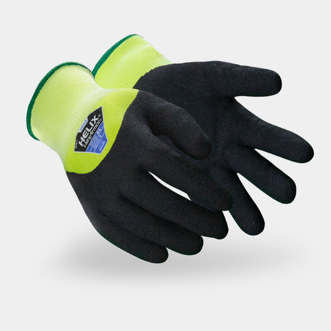 HexArmor Helix 2059 Hi-Vis Winter Work Safety Gloves (12-Pack or Case of 72) (12-Pair Pack, S-M)