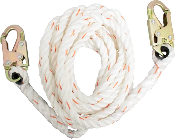 [V0-FC-410-100] FrenchCreek 410-100 100' Rope Lifeline with Two Locking Snaphooks
