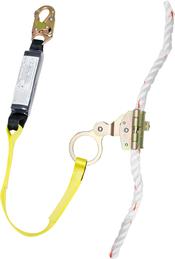 FrenchCreek 1262A-3 Rope Grab with 3' Shock-Absorbing Lanyard