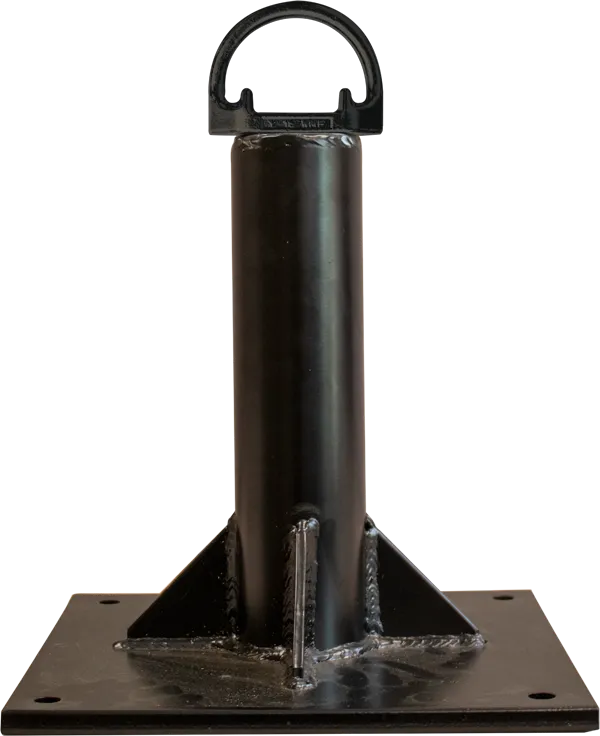 [V0-FC-1760-12-1525] FrenchCreek 1760-12-1525 12" Permanent Structure Post with Fixed Welded D-Ring