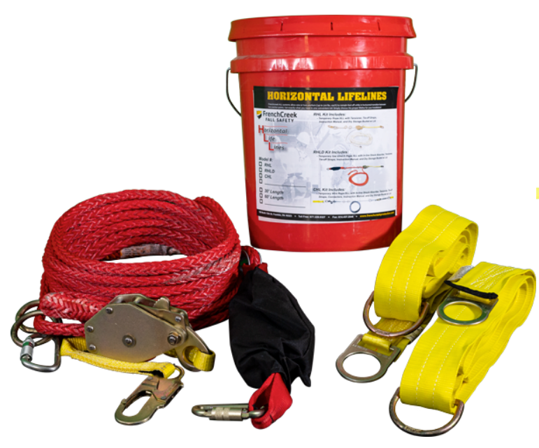 [V0-FC-RHLD-30] FrenchCreek RHLD-30 30' Synthetic Rope Horizontal Lifeline System