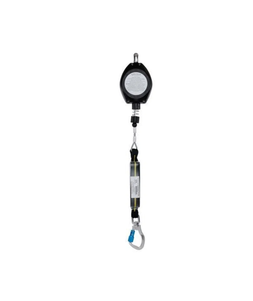 Elk River 50' Cable Self-Retracting Lifeline – Foot-Level Tie-Off, Swivel Aluminum Carabiner