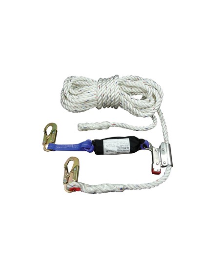 Elk River CP+ 30' Vertical Lifeline Assembly – Attached Rope Grab and 2' Web Zorber