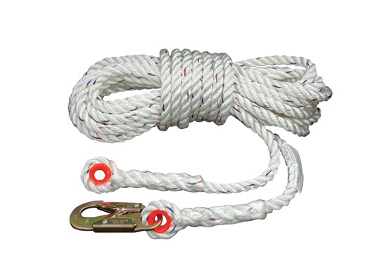 Elk River CP+ 25' Vertical Lifeline – 5/8" Rope, Snap Hook and Thimble Eye