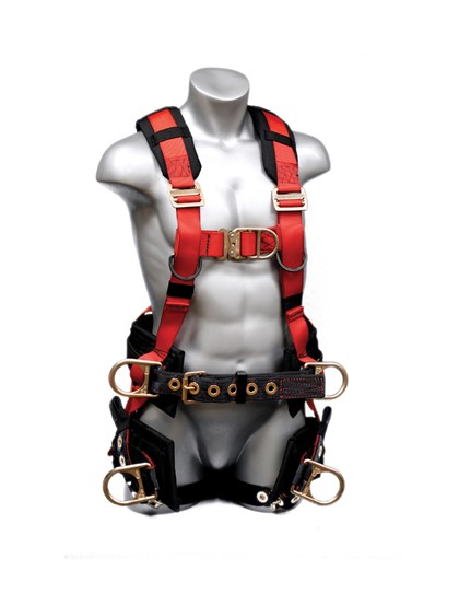 Elk River Eagle Tower LX Harness – 6 D-Ring, Integrated Waist Belt, Removable Tool Belt (Small)