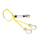 FrenchCreek 444A 6' Dual-Leg Shock-Absorbing Web Lanyard with Rebar Hooks
