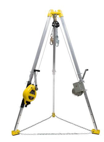 FrenchCreek S50G-M7 Confined Space Tripod System with Rescue SRL and Work Winch