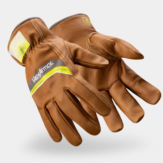 HexArmor Chrome SLT 5071 OilGuard Goatskin Leather Rope Handling and Cut-Resistant Gloves