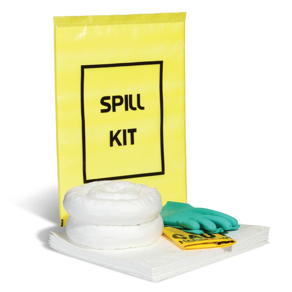 [VO-SPT-SPKO-YTB] SpillTech Oil-Only Spill Kit | Grab-and-Go Bag | Absorbs 3.7 gal
