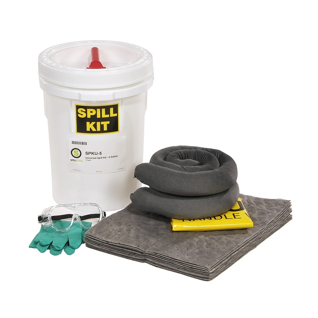 [VO-SPT-SPKU-5] SpillTech Universal 5-Gallon Spill Kit | Absorbs 4.6 gal
