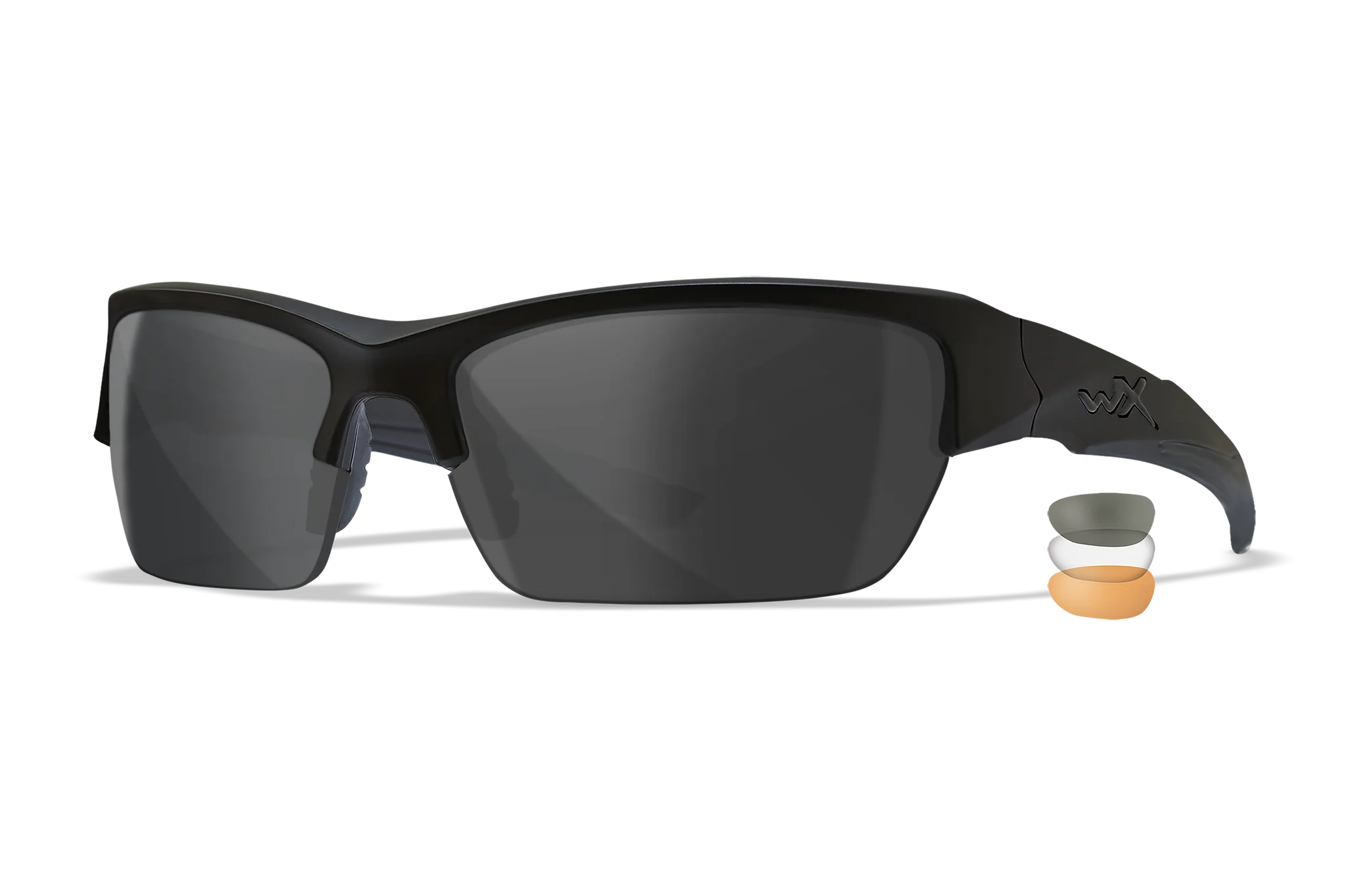 Wiley X WX VALOR Ballistic Safety Glasses, 3-Lens Kit