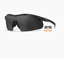 Wiley X WX VAPOR Ballistic Safety Glasses – COMM Temples – 3-Lens Kit
