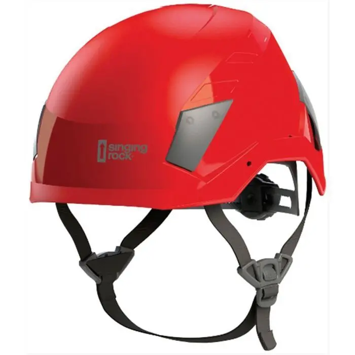 Singing Rock FLASH ACCESS Non-Vented Work-at-Height & Rescue Helmet (Red)