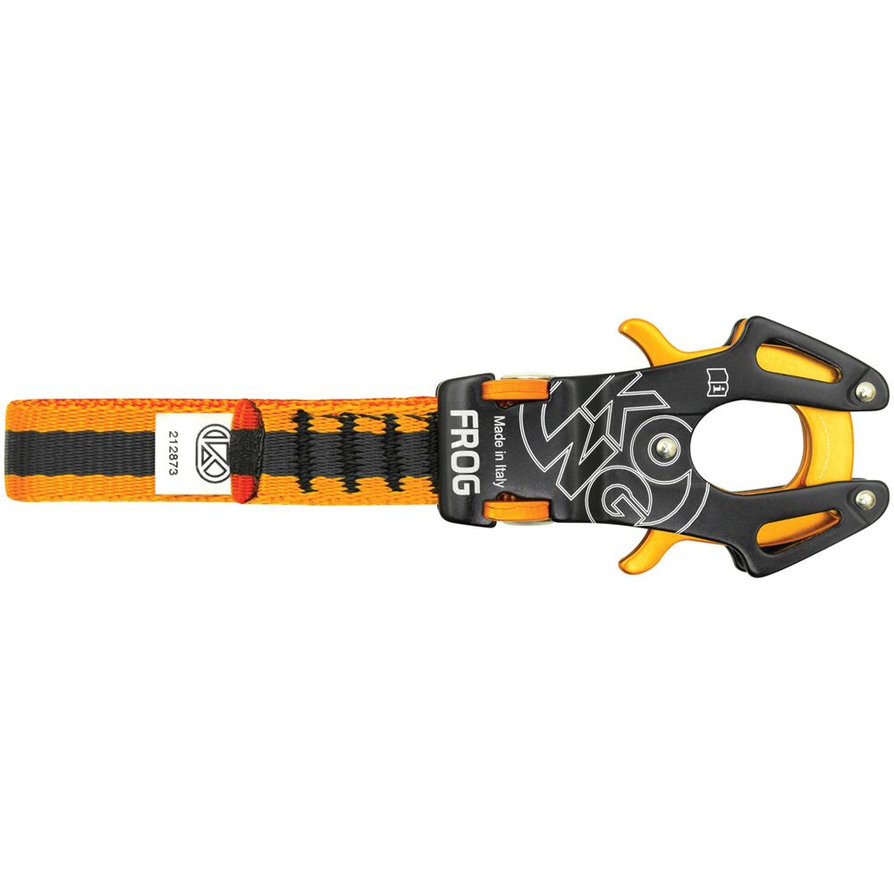 KONG FROG Automatic Directional Connector with 12 cm Sling – Black/Orange