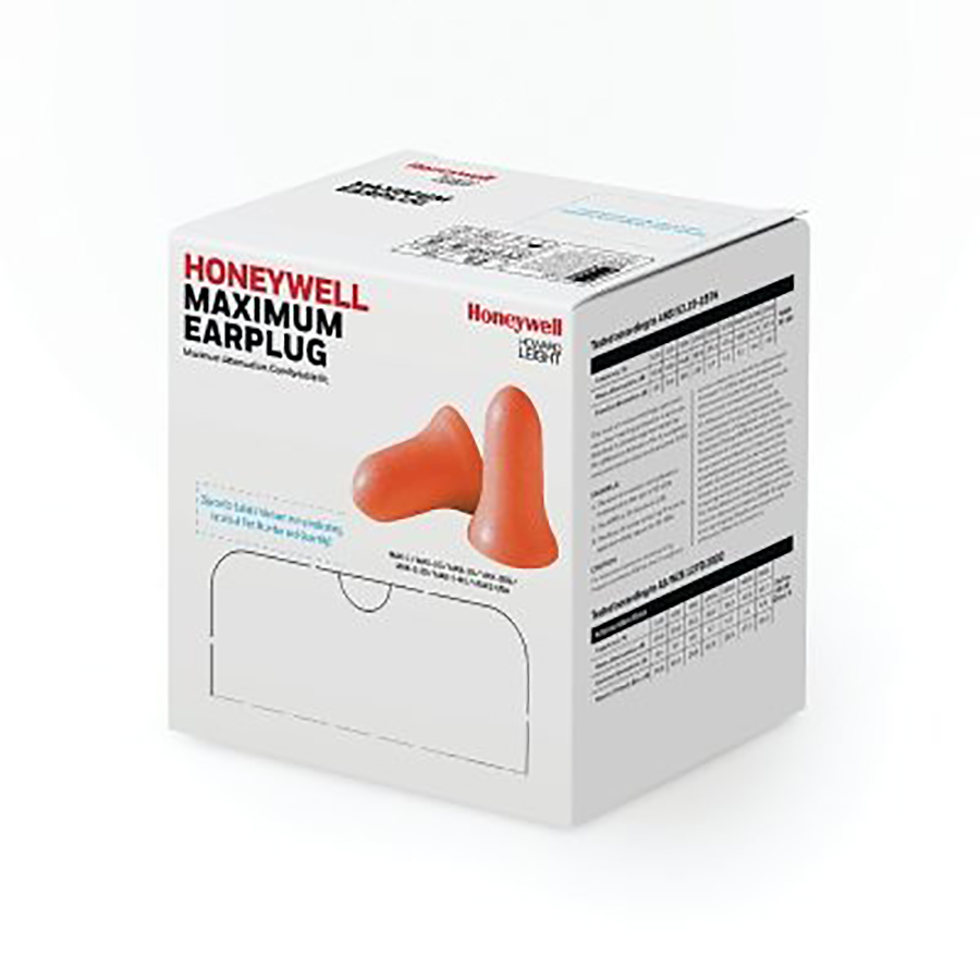 Howard Leight MAXIMUM Corded Disposable Earplugs (100 Pairs)