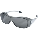 MCR Safety Law OTG Protective Eyewear – Clear or Gray Lens / Clear Frame (12 Pairs)