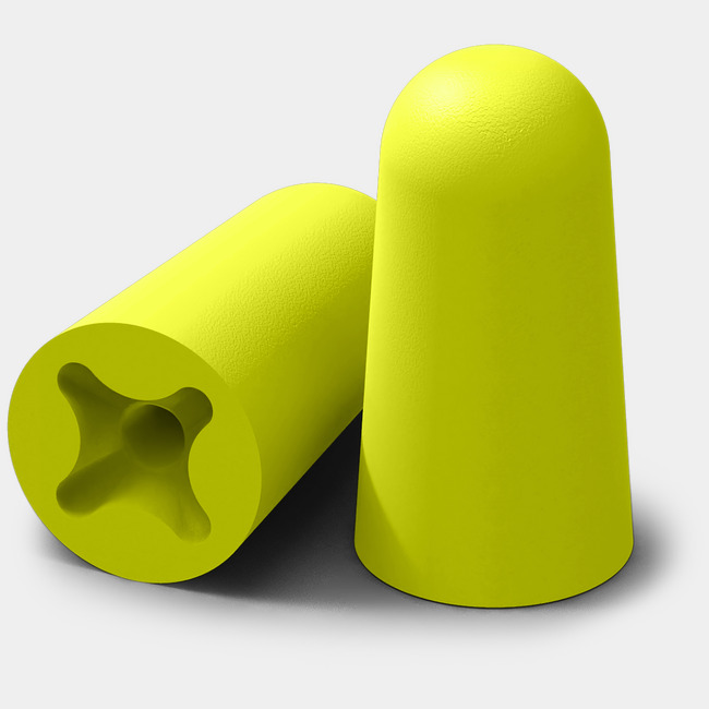 HexArmor accuFit Disposable Earplugs Refill Box – Medium / 32 dB NRR / 300 Pairs