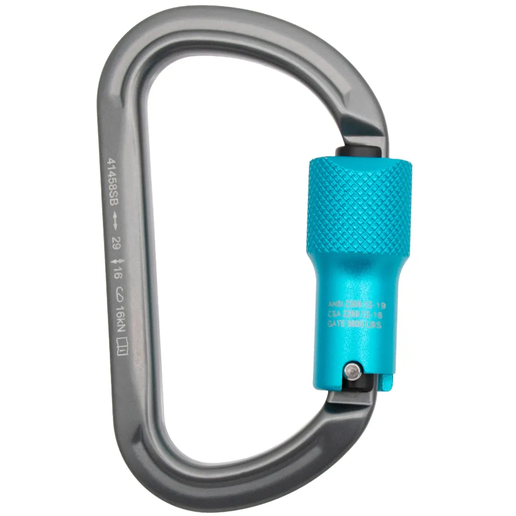 Notch Offset Oval 3600 lb ANSI Gate Aluminum Carabiner