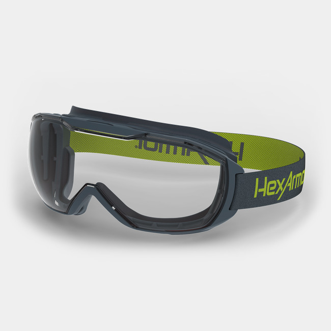[VO-HEX-12-12001-02-E] HexArmor® MX500 Anti-Fog Safety Goggles (Clear TruShield, Cloth Strap, Each)