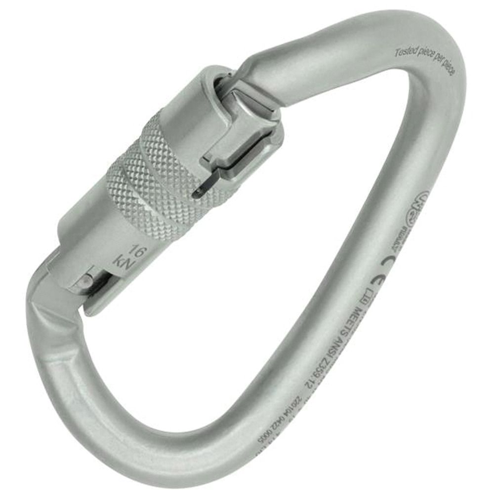[VO-KONG-414LI0999KK] KONG Ovalone DNA Twist Lock ANSI Carbon Steel Carabiner | Lunar White