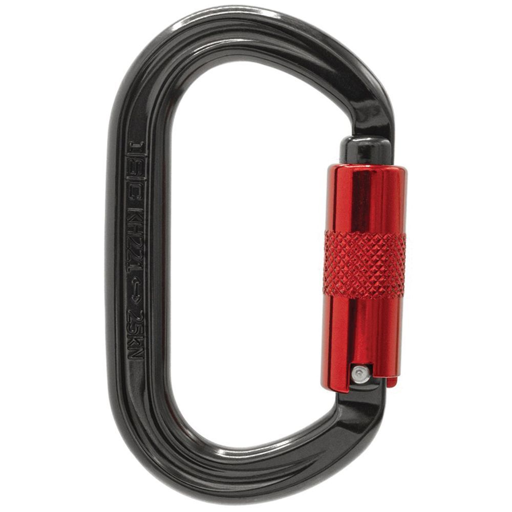 ISC Oval Offset Triple Lock Supersafe Aluminum Carabiner, 25 kN