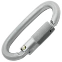 Kong Ovalone Carbon Steel RISE Lock Carabiner, Lunar White