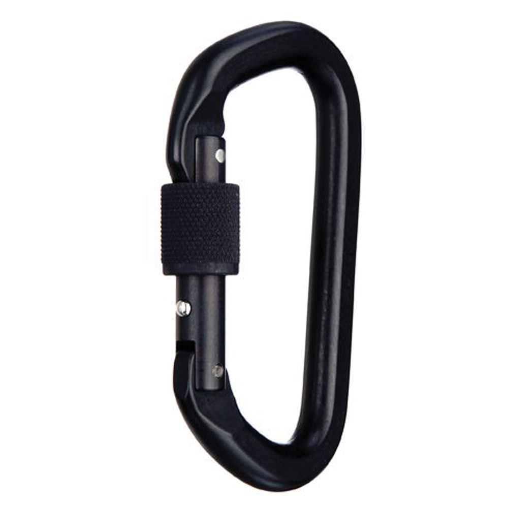 SMC NFPA Locking Screw Gate Carabiner, Black